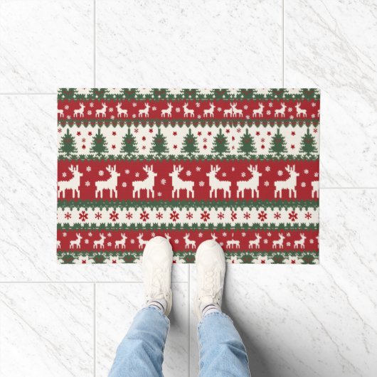 Tapis de Noël en forme de renne (Intérieur)
