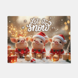 Tapis de Noël "Laissez tomber la neige" – Accueil 