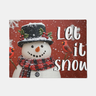Tapis de Noël "Laissez tomber la neige" – Tapis de