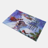 Tapis de Noël pour porte (Incliné)