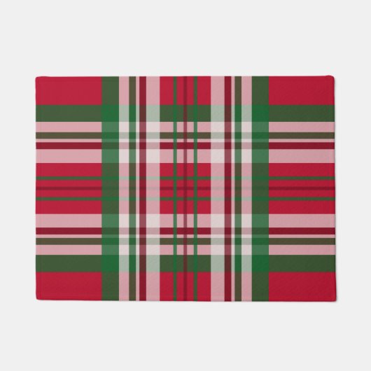 Tapis de Noël rouge gras (Devant)