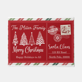 Tapis de Noël "Santa Stop Here" – Drôle de Décorat