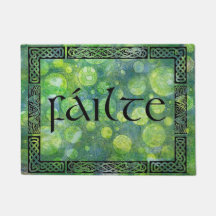 Tapis de pied, noeud celtique, fáilte