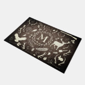 Tapis de plancher de porte Accent de grange en boi (Incliné)