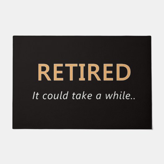 Tapis de porte à la retraite (Devant)