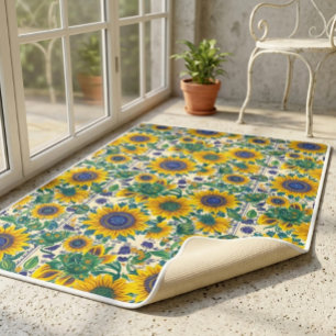 Tapis de porte à l'art populaire ukrainien Petriki