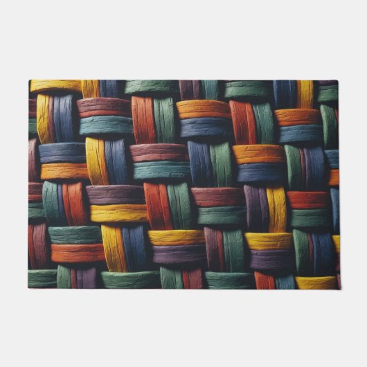 Tapis de porte à motif tissé (Devant)