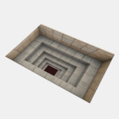 Tapis de porte à trou en pierre illusion 3D (Incliné)