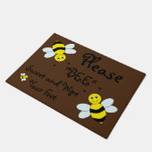Tapis de porte/abeille bienvenus (Incliné)