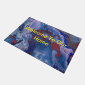Tapis de porte abstrait de vapeur (Incliné)