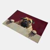 Tapis de porte Art Bullmastiff (Incliné)