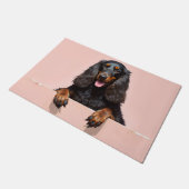 Tapis de porte Art Chien Afghan (Incliné)