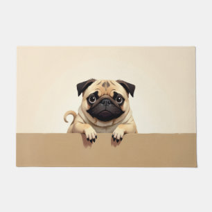 Tapis de porte Art Chien Carlin