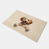 Tapis de porte Art Chien Cockapoo (Incliné)