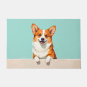 Tapis de porte Art Chien Corgi (Devant)