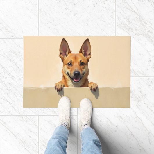 Tapis de porte Art Chien de Caroline (Intérieur)