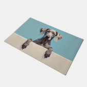 Tapis de porte Art Chien Weimaraner (Incliné)