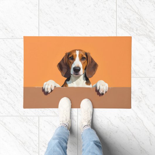 Tapis de porte Art Foxhound américain (Intérieur)