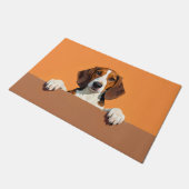 Tapis de porte Art Foxhound américain (Incliné)