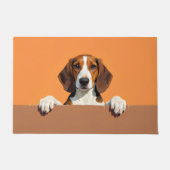 Tapis de porte Art Foxhound américain (Devant)