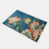 Tapis de porte ASIATIQUE de PIVOINES (Incliné)