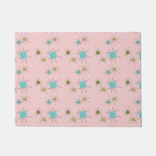 Tapis de porte atomique iconique rose de (Devant)