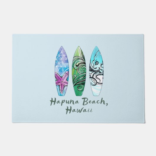 Tapis de porte avant planches de surf de la plage (Devant)