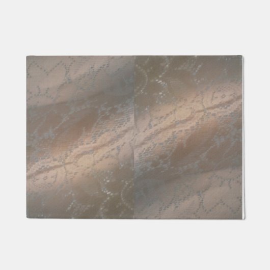 Tapis de porte avec design en spirale beige (Devant)