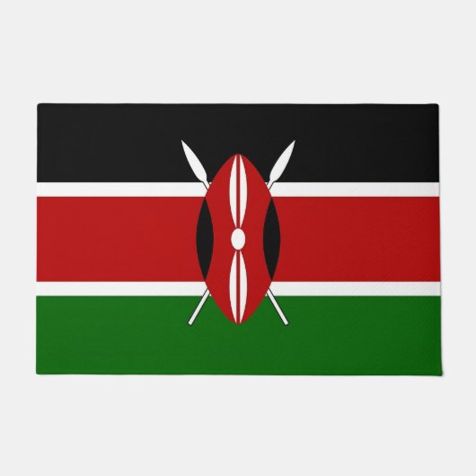 Tapis de porte avec drapeau du Kenya (Devant)