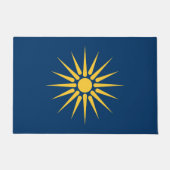 Tapis de porte avec le drapeau de Macédoine, Grèce (Devant)