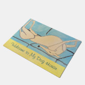 Tapis de porte avec un Greyhound (Incliné)