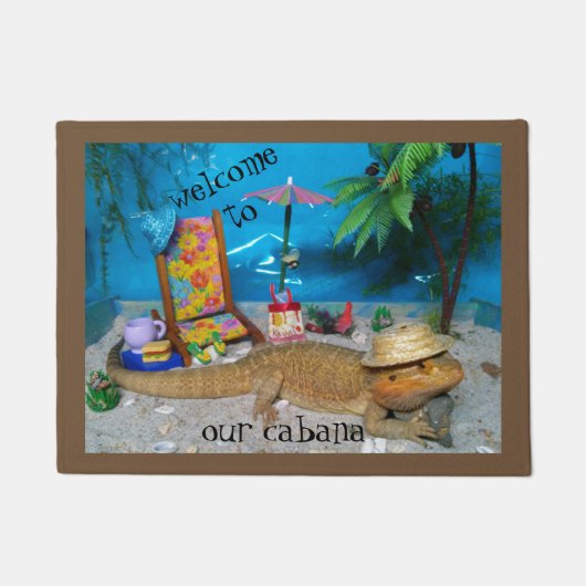 Tapis de porte barbu de dragon (Devant)