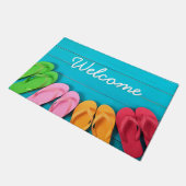 Tapis de porte bienvenu d'été (Incliné)