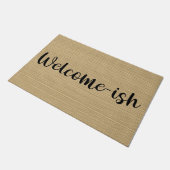 Tapis de porte « Bienvenue-ish » (Incliné)