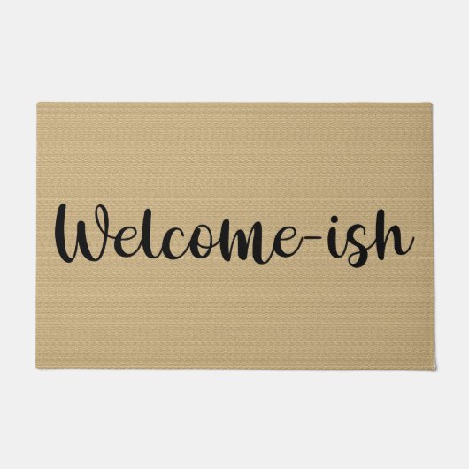 Tapis de porte « Bienvenue-ish » (Devant)