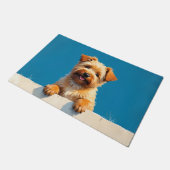 Tapis de porte Chien Lowchen Art (Incliné)