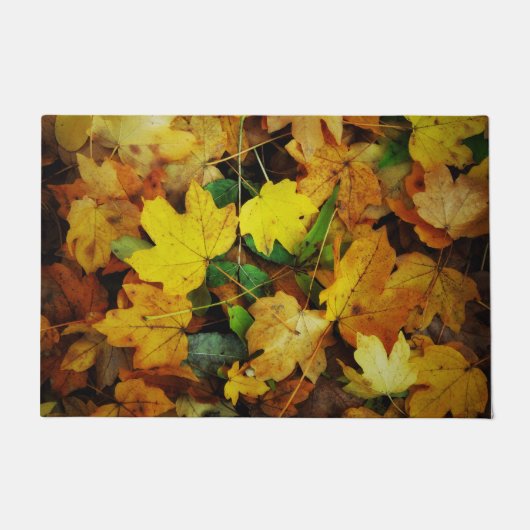 Tapis de porte Chute-Orienté - feuille d'or (Devant)