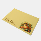 Tapis de porte citrouilles d'automne (Incliné)