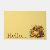 Tapis de porte citrouilles d'automne (Devant)