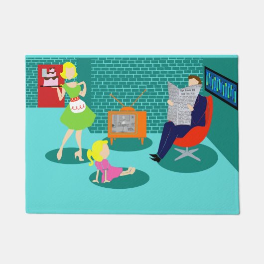 tapis de porte classique de télévision des années (Devant)