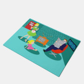 tapis de porte classique de télévision des années (Incliné)
