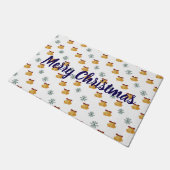 Tapis de porte cloche joyeux Noël (Incliné)