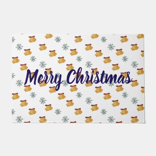 Tapis de porte cloche joyeux Noël (Devant)