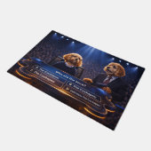 Tapis de porte Cockapoo qui a mangé la chaussette (Incliné)