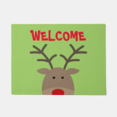 Tapis de porte d'accueil pour hérisson mignon pers (Devant)