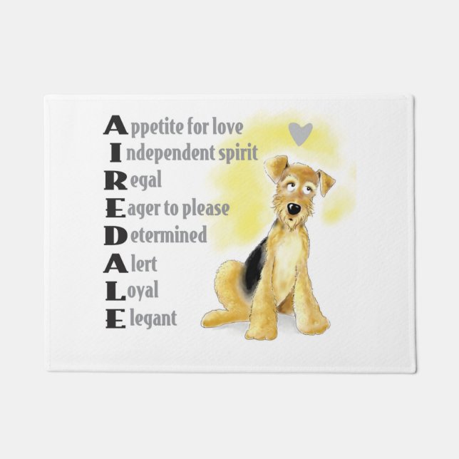 Tapis de porte d'Airedale (Devant)