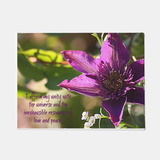 Tapis de porte d'amour et de paix (Devant)