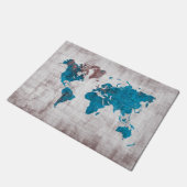 tapis de porte de carte du monde (Incliné)