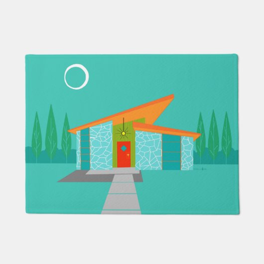 Tapis de porte de Chambre de bande dessinée d'âge (Devant)