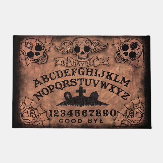 Tapis de porte de conseil de sorcière de crâne de (Devant)
